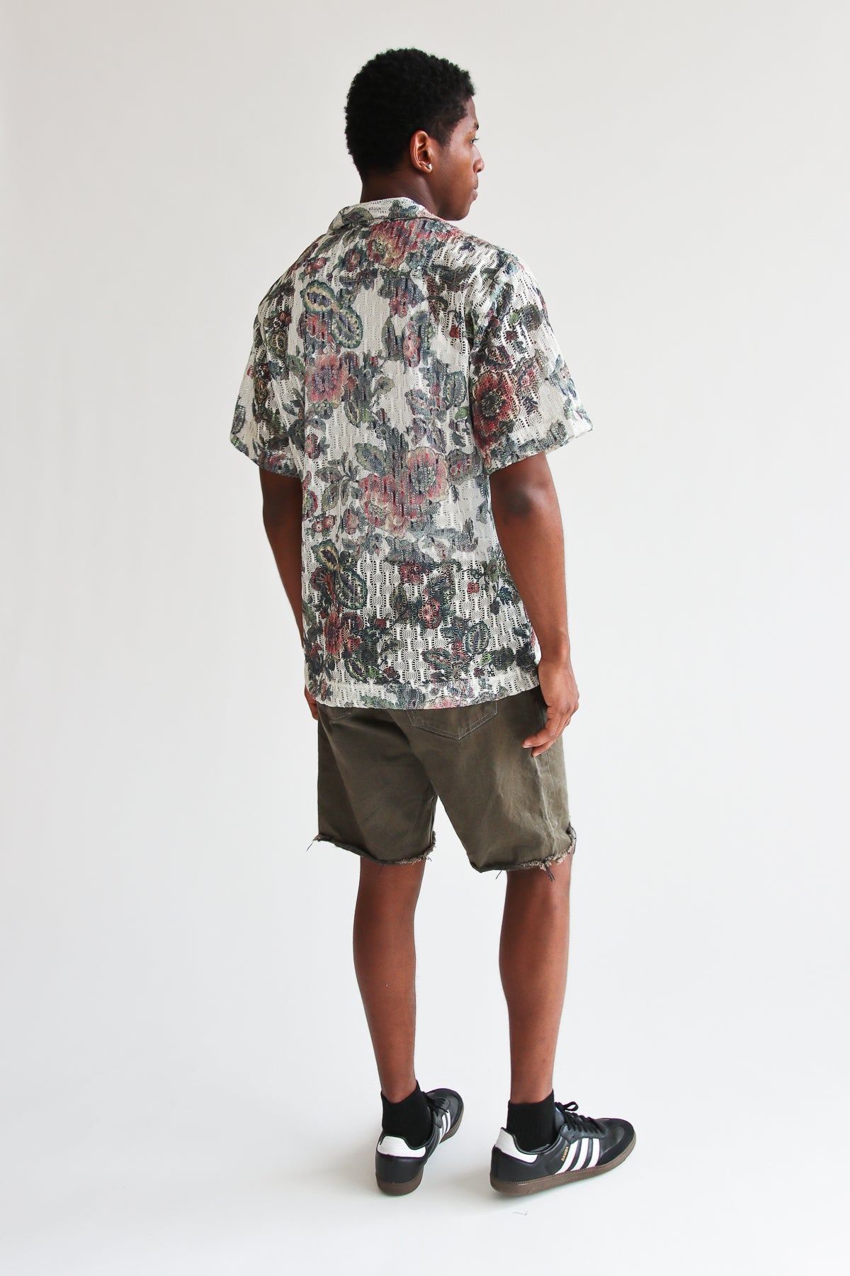 Printed Floral Button Up