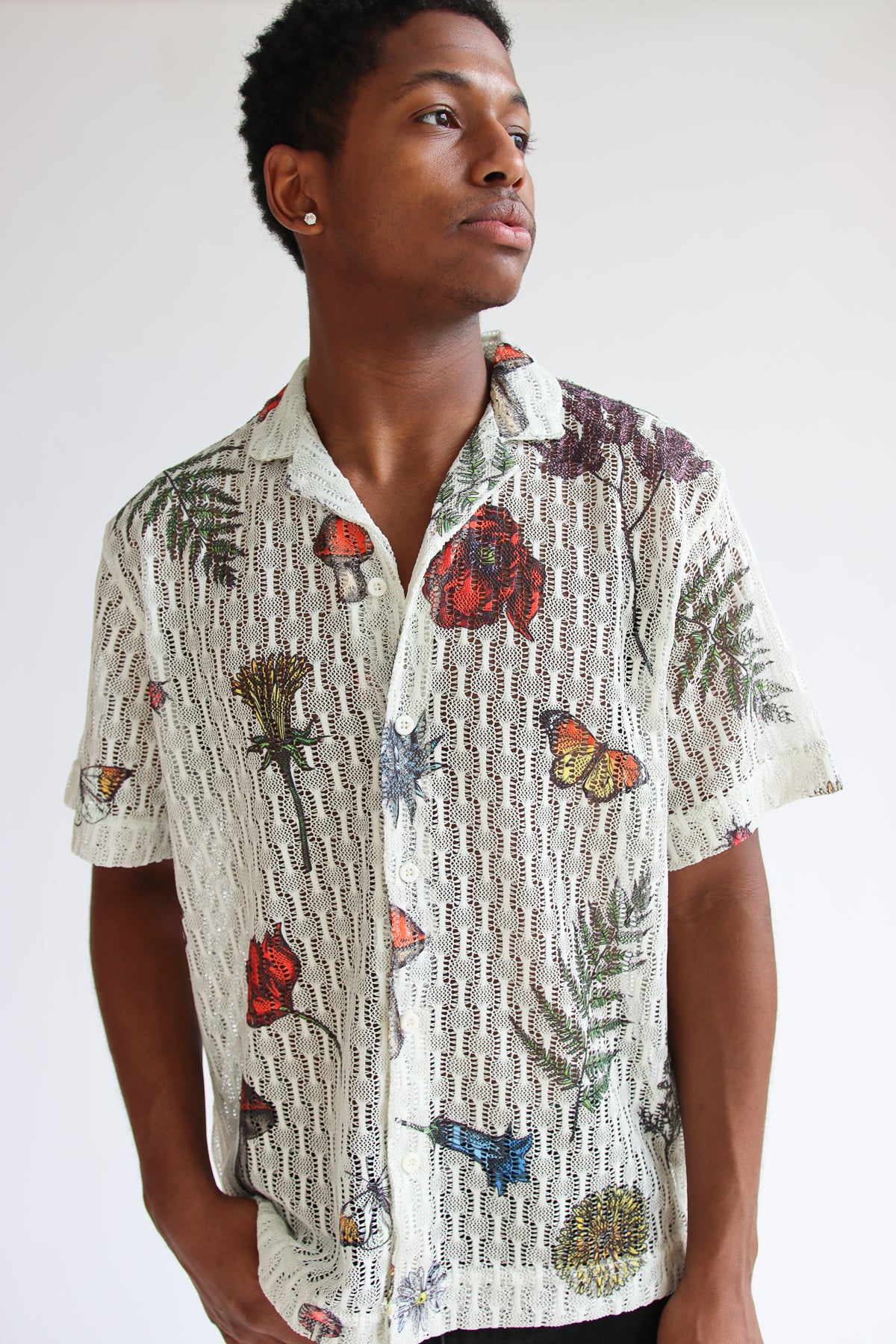 Summer Garden Floral Button Up