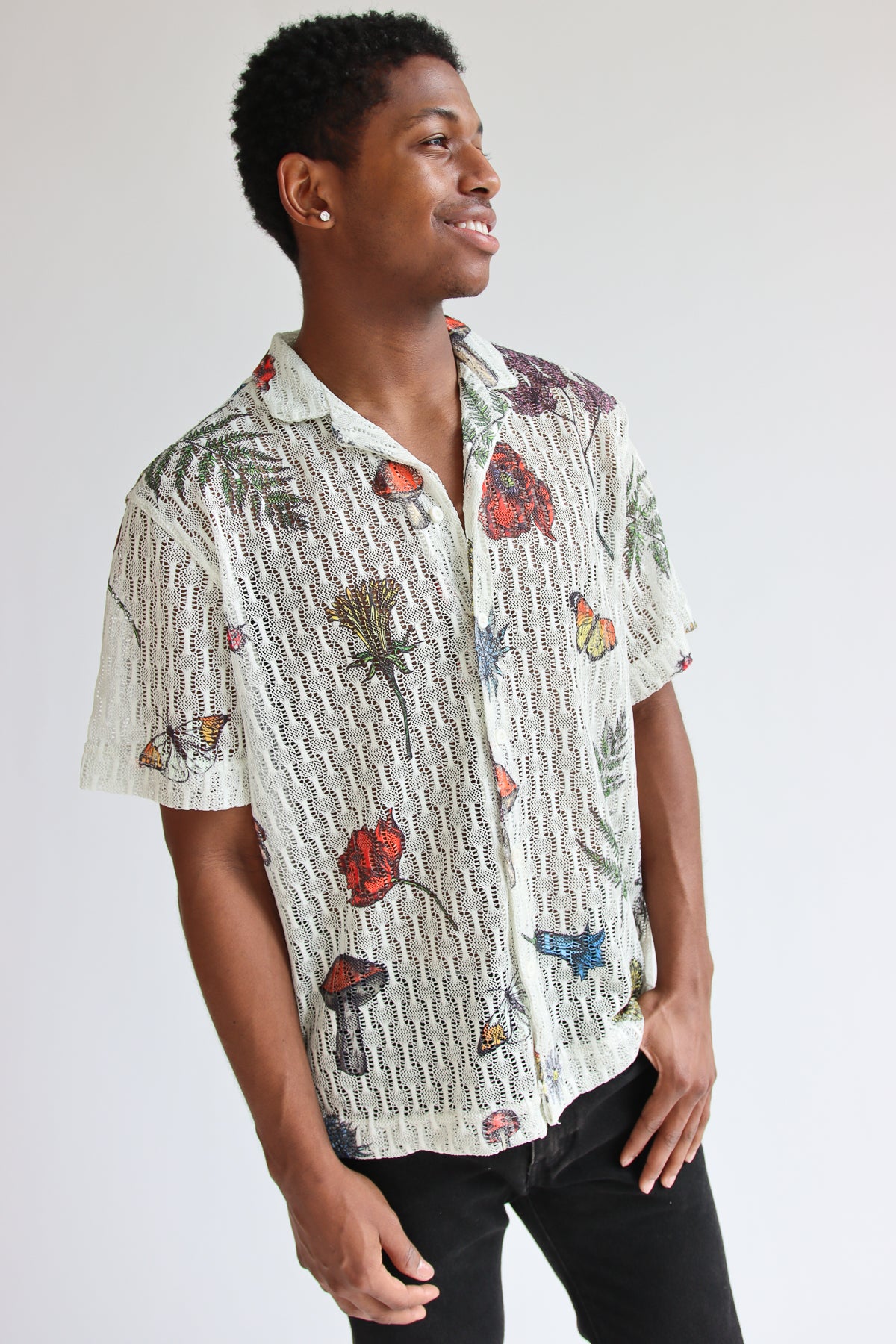 Summer Garden Floral Button Up