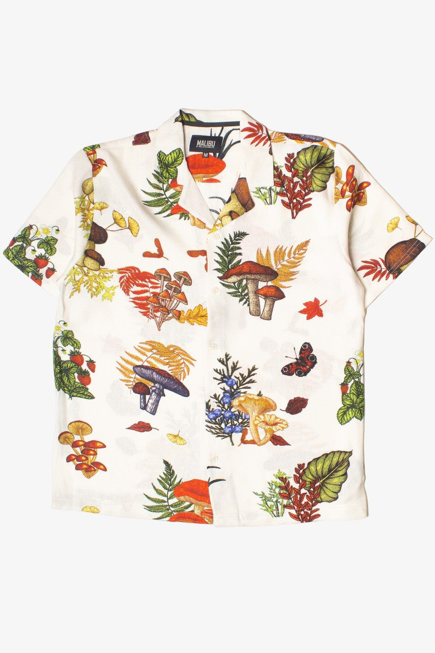 Mushroom Forager Textured Button Up Shirt