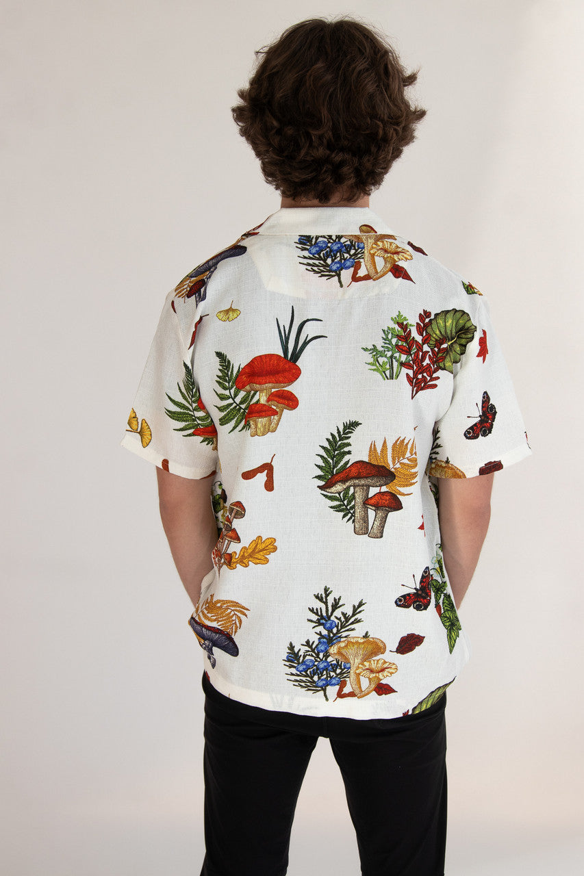 Mushroom Forager Textured Button Up Shirt