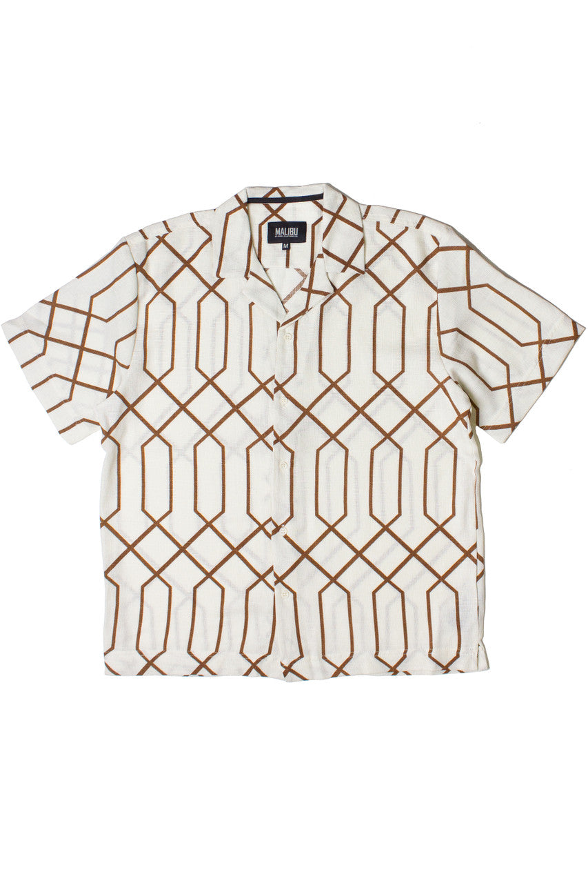 Modern Art Deco Button Up Shirt
