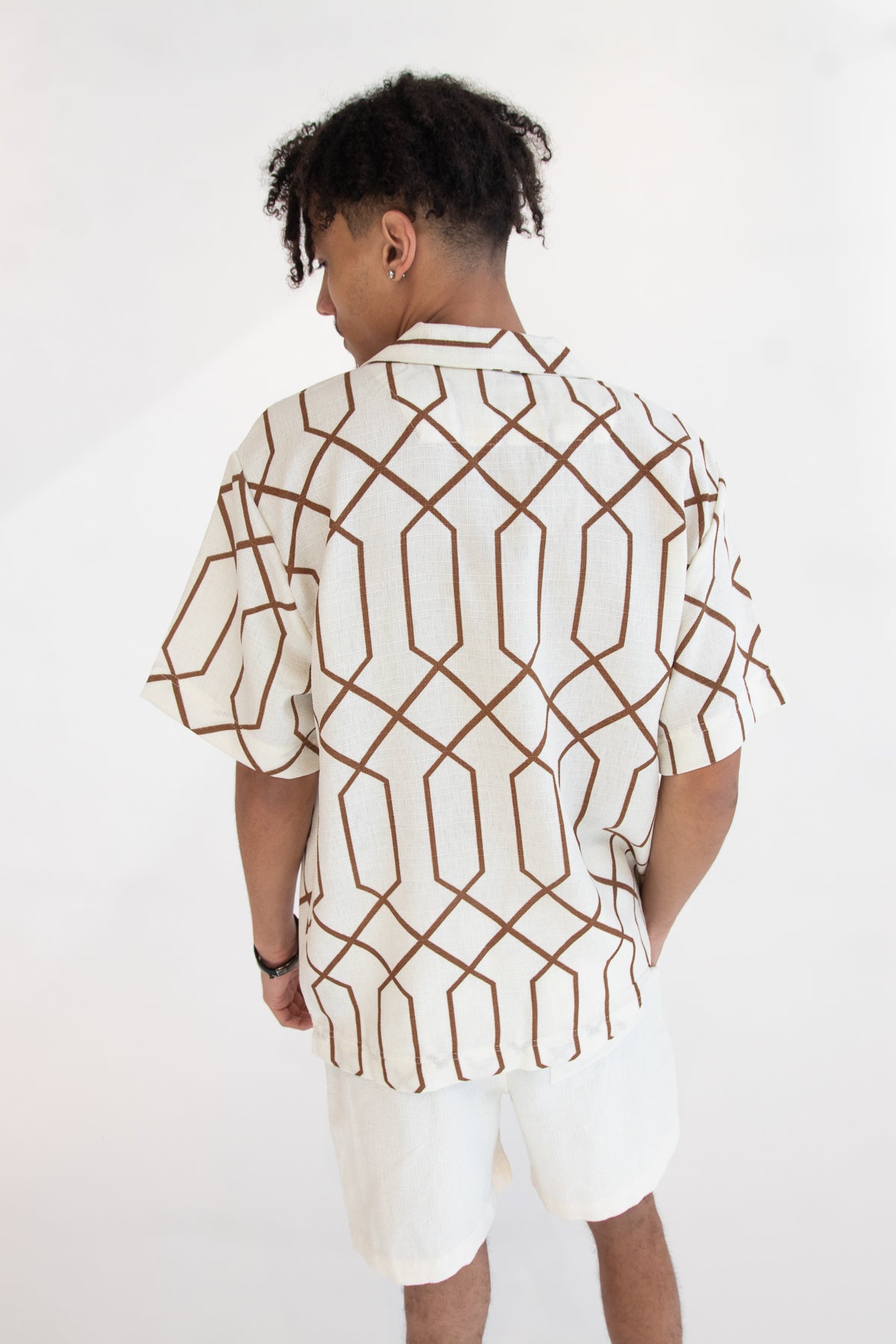 Geometric Button Up