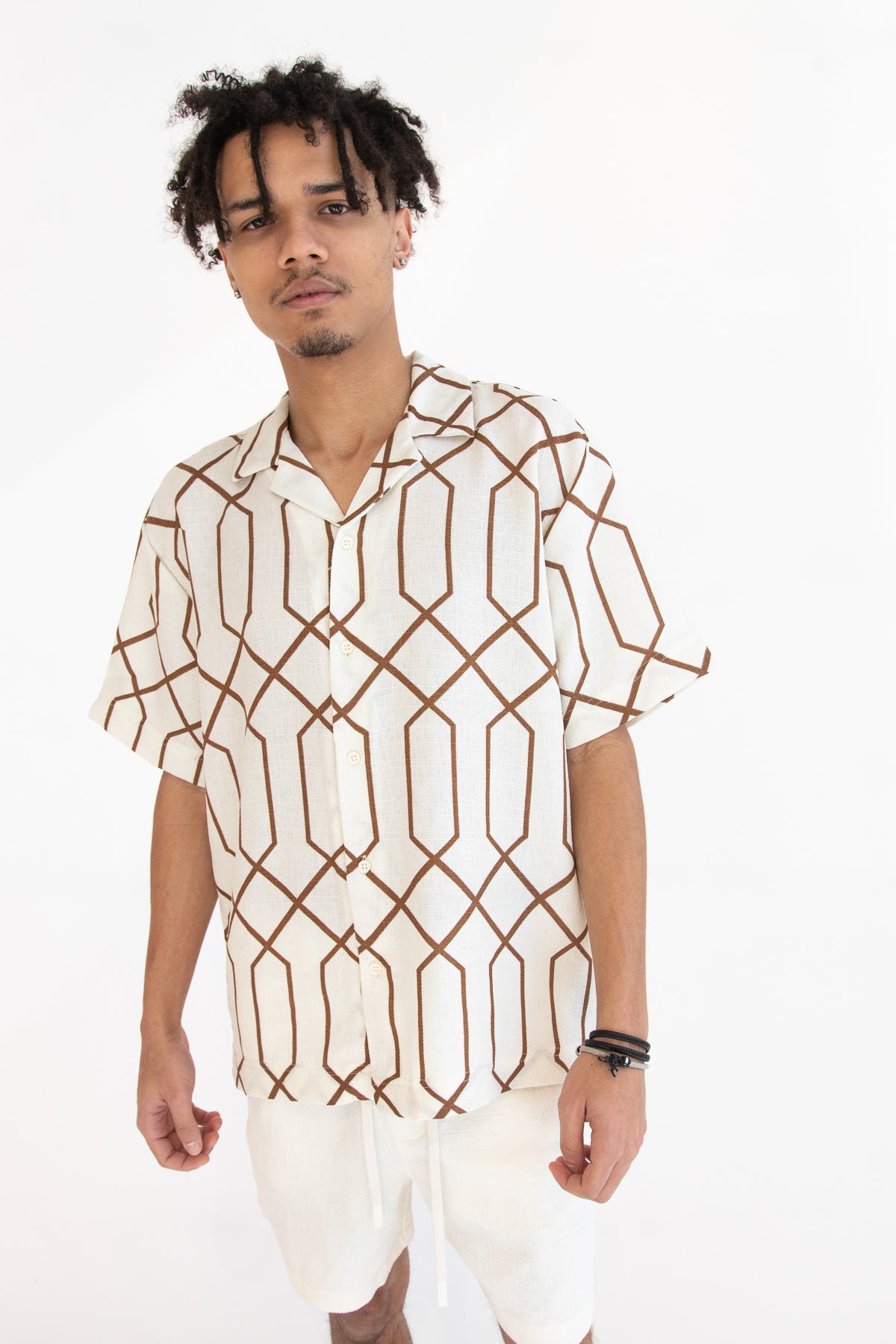 Geometric Button Up