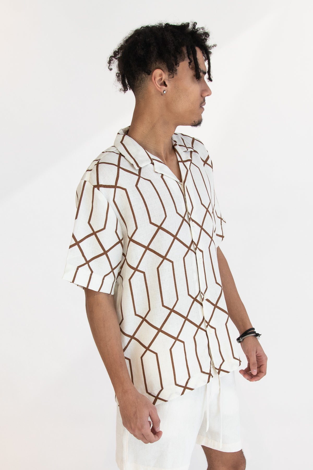Geometric Button Up