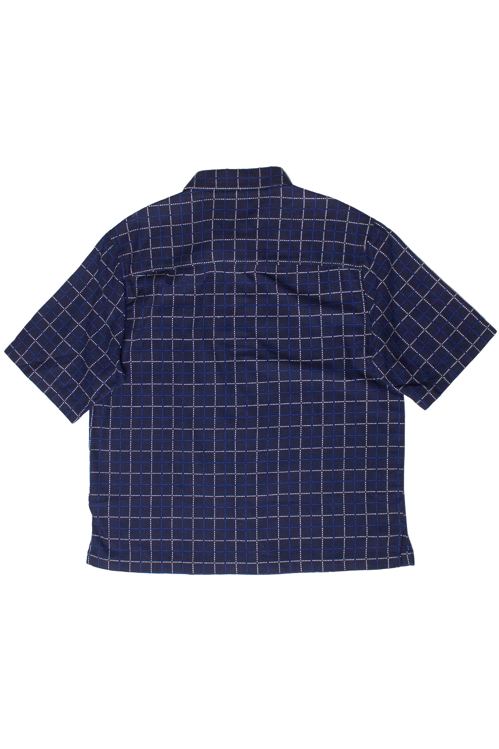 Grid Pattern Button Up Shirt