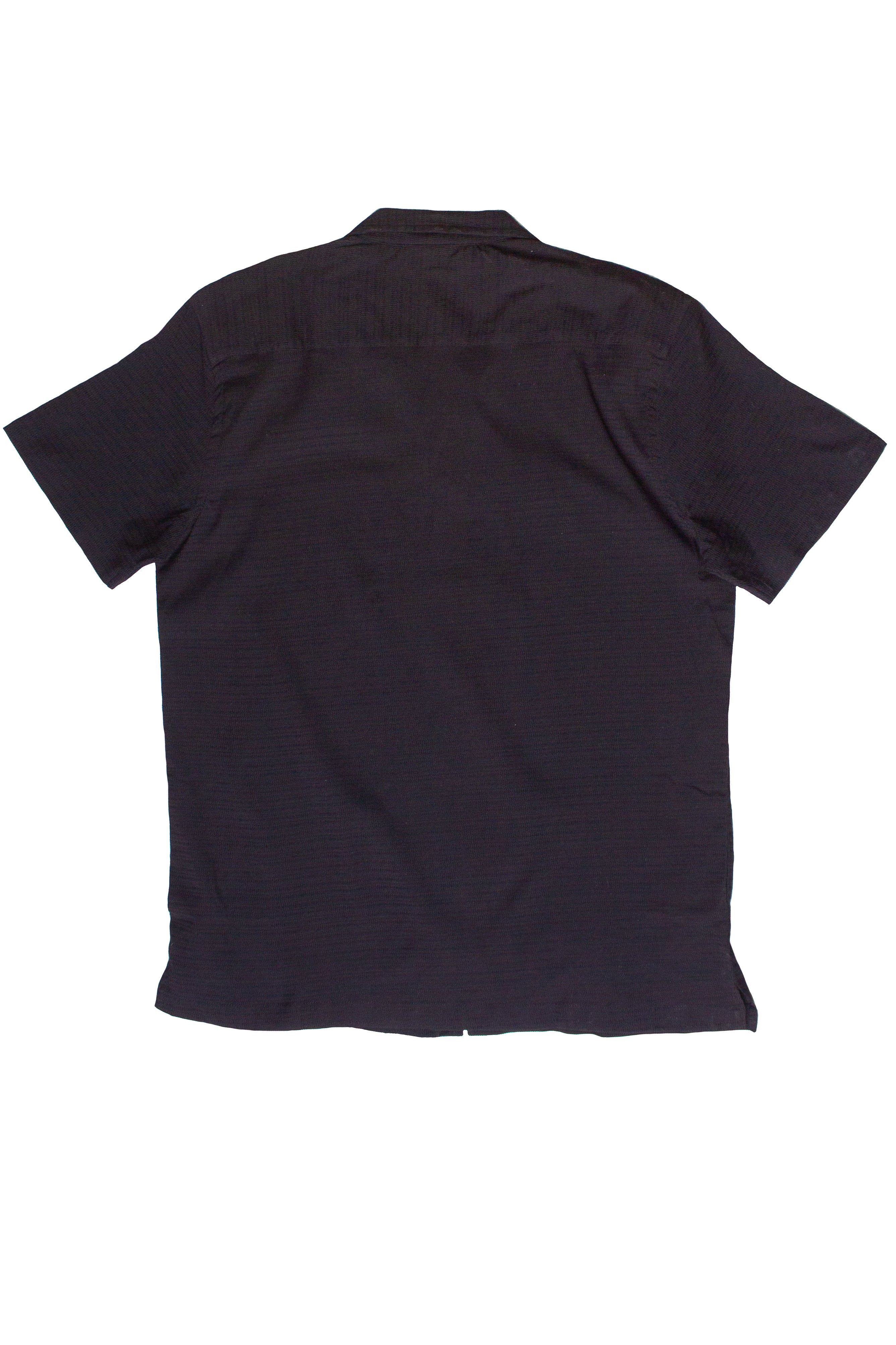 Stretch Textured Woven Button Up Shirt