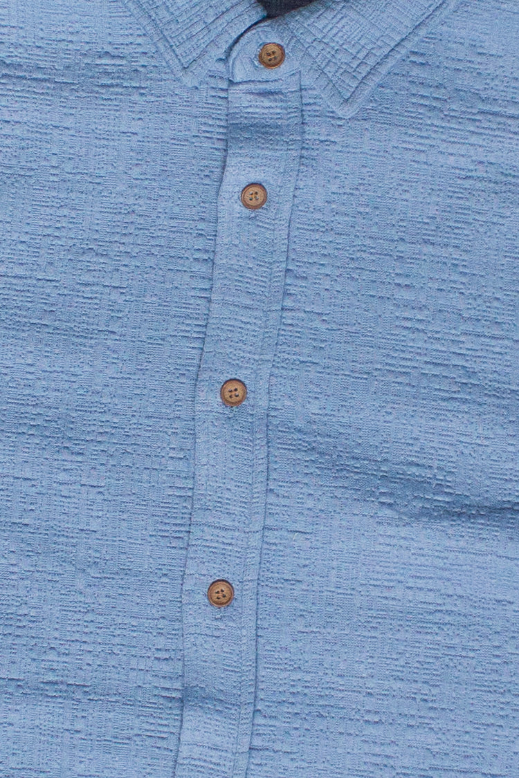 Textured Heavyweight Button Up Shirt