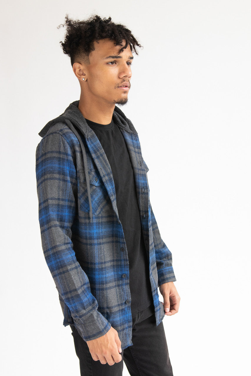 Hooded Flannel Shirt