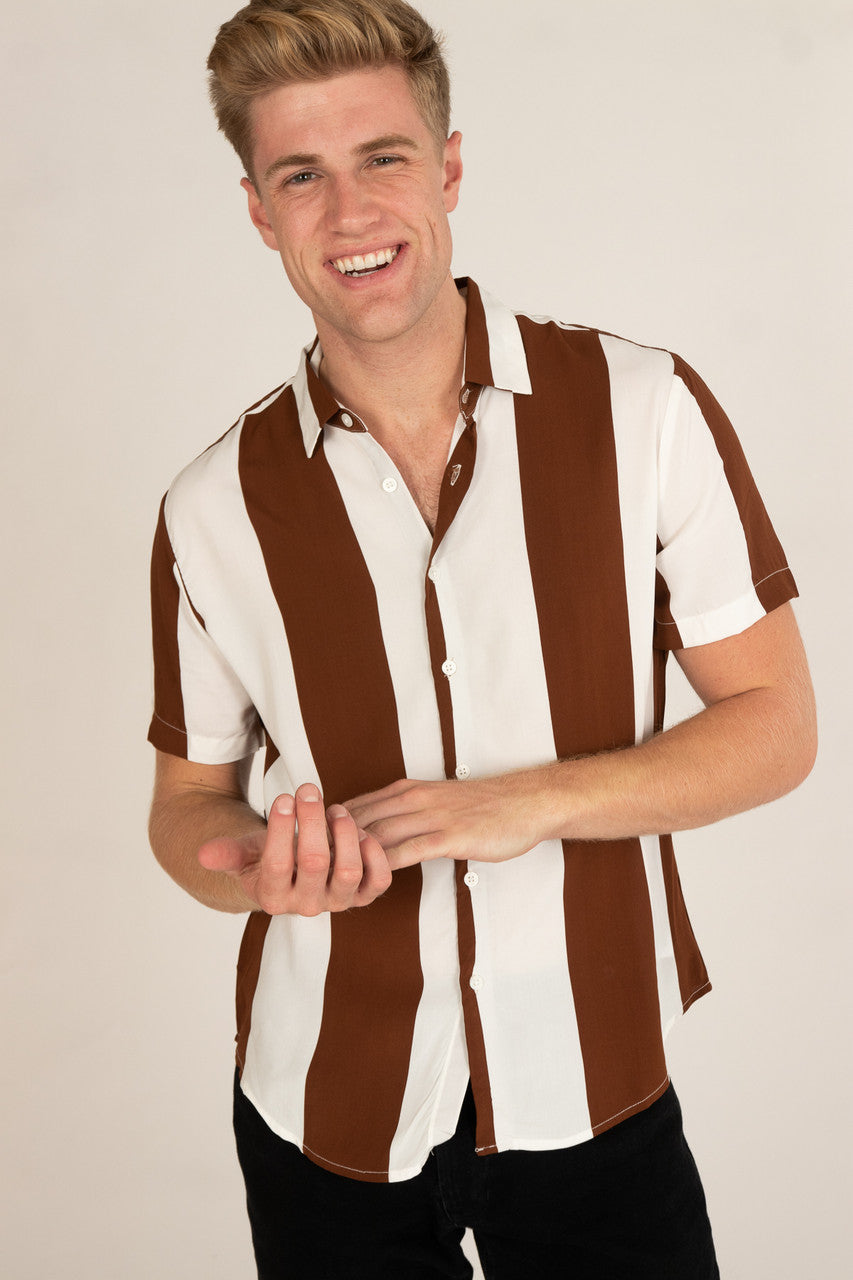 Root Beer Float Button Up Shirt