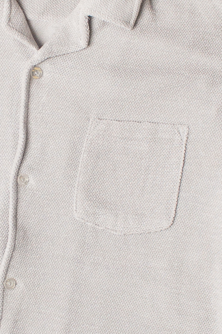 Chenille Knit Button Up Shirt