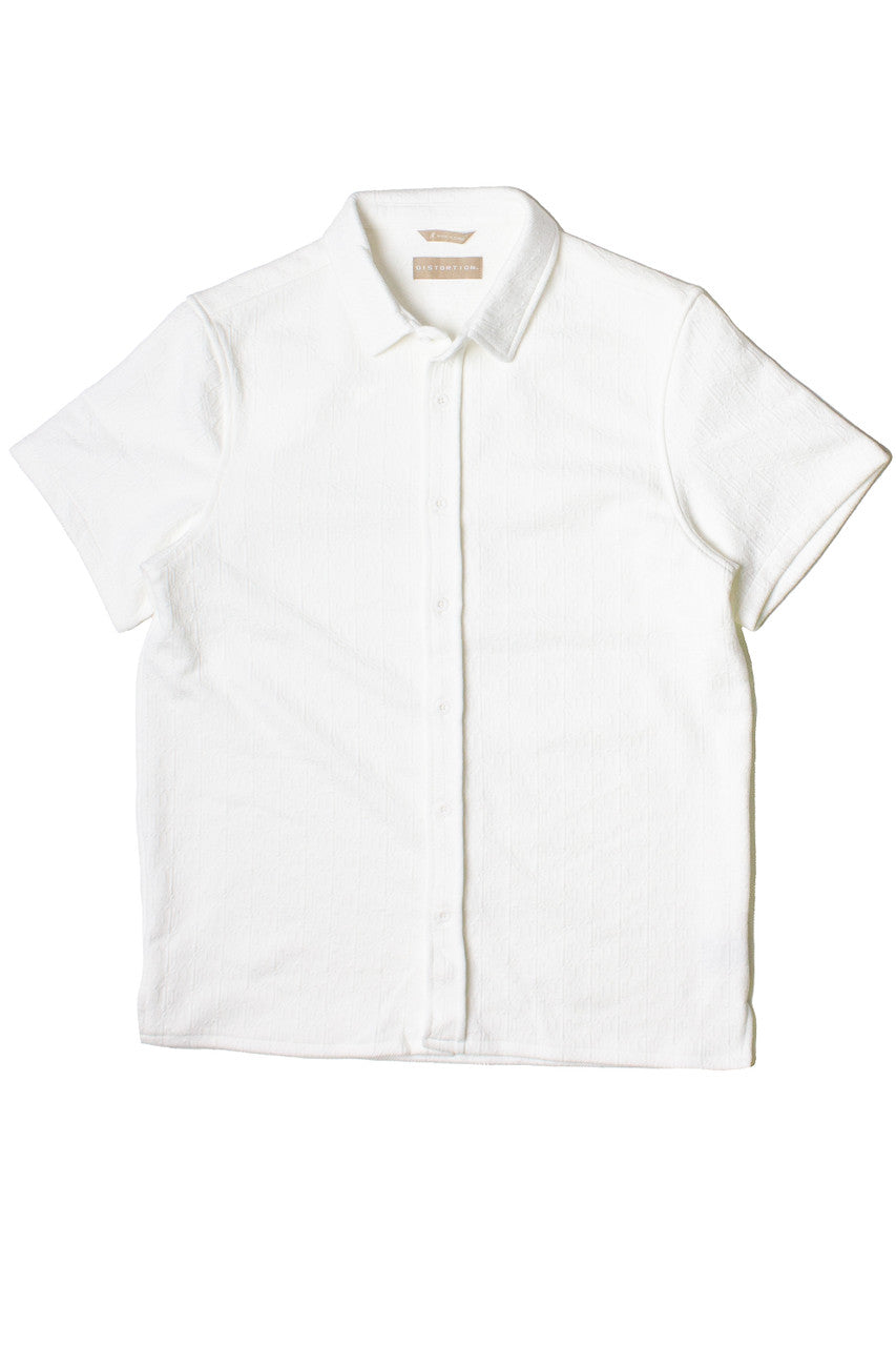 Heavyweight Textured Knit Button Up Shirt