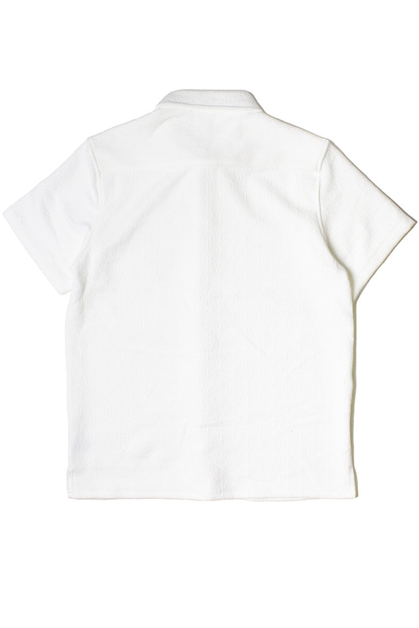 Heavyweight Textured Knit Button Up Shirt