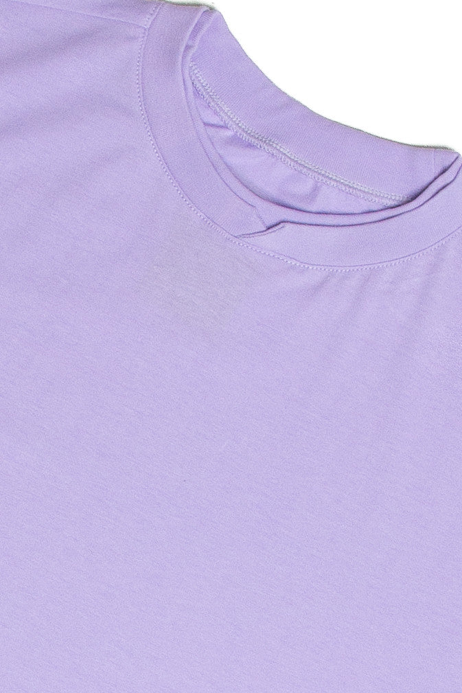 Lavender Notch Neck Tee
