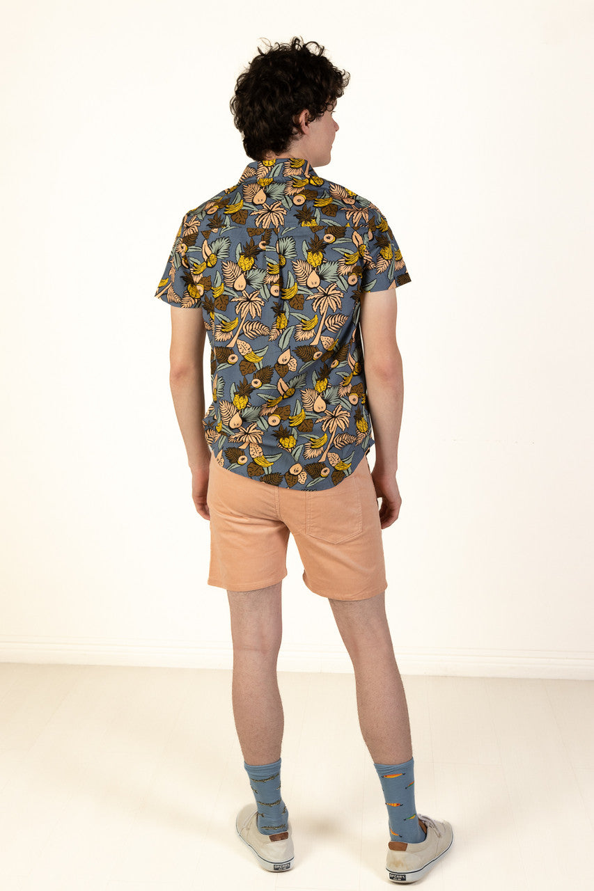 Peach Corduroy Shorts