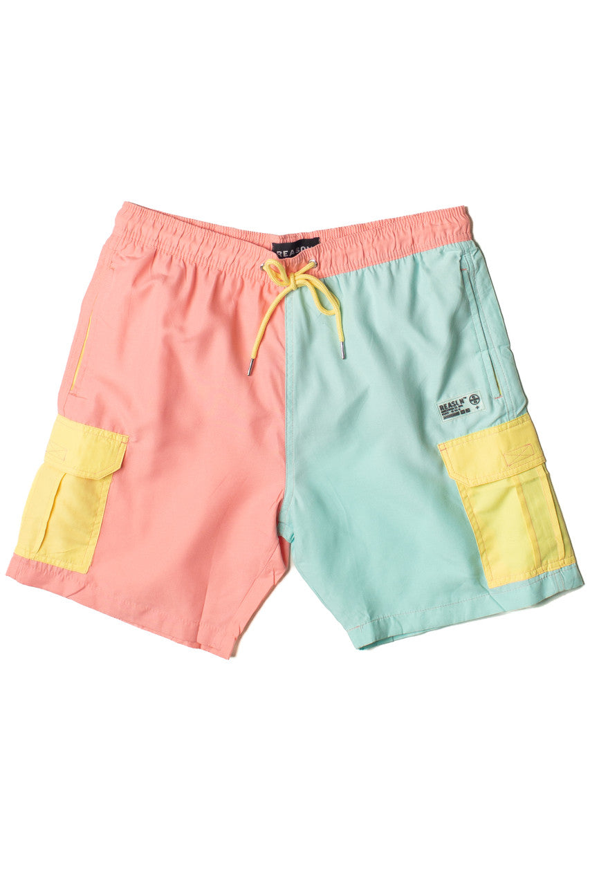 Pastel Color Block Shorts