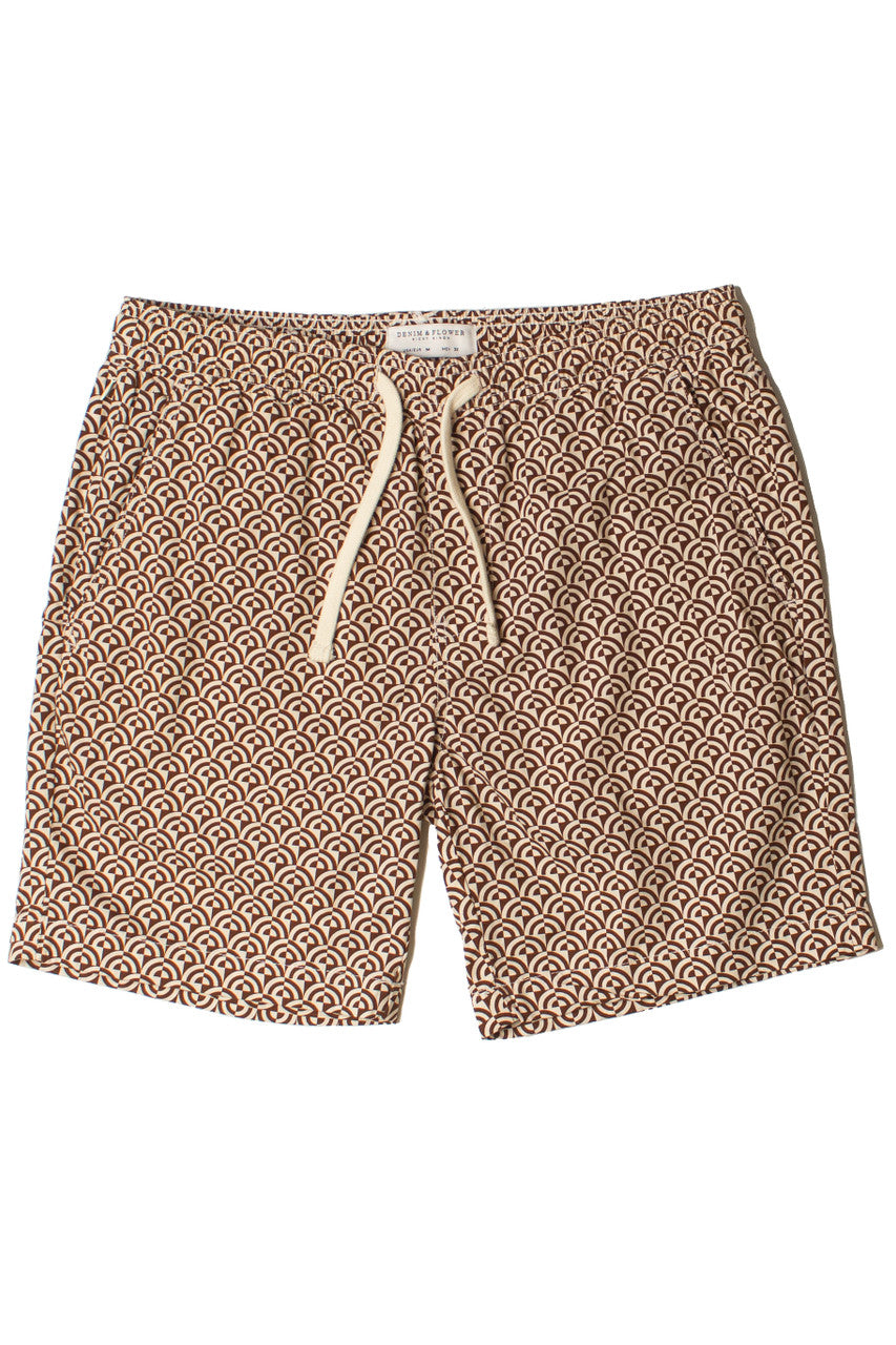 Arch Tile Patterned Shorts
