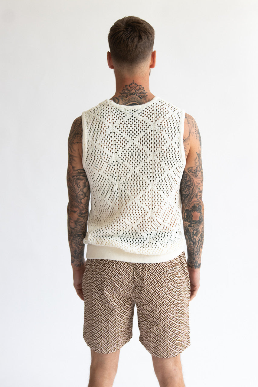 Arch Tile Patterned Shorts