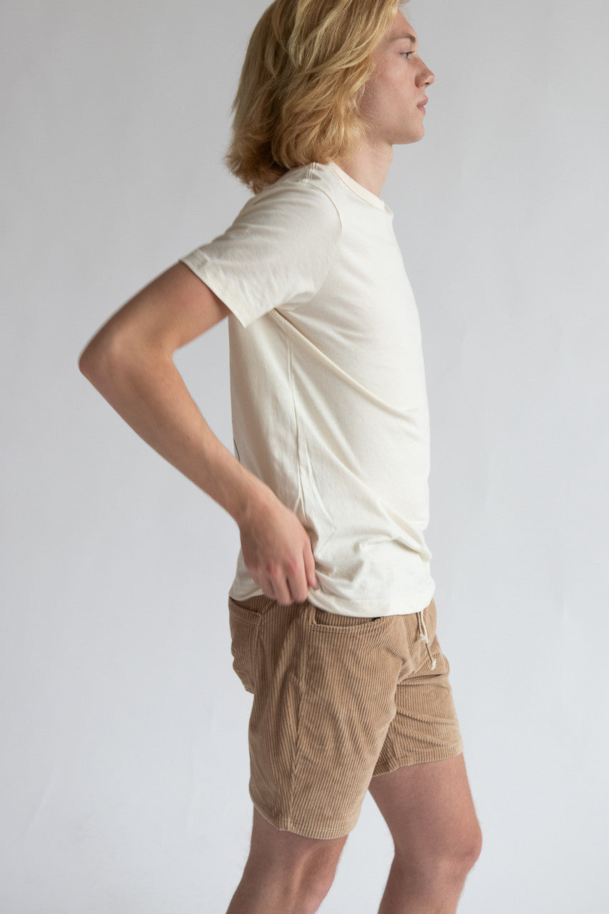 Drawstring Corduroy Shorts
