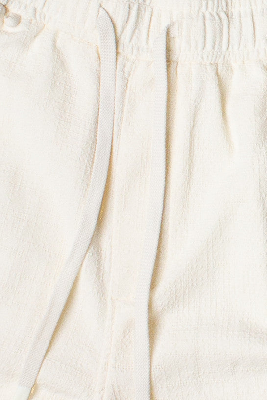 Alabaster Textured Shorts