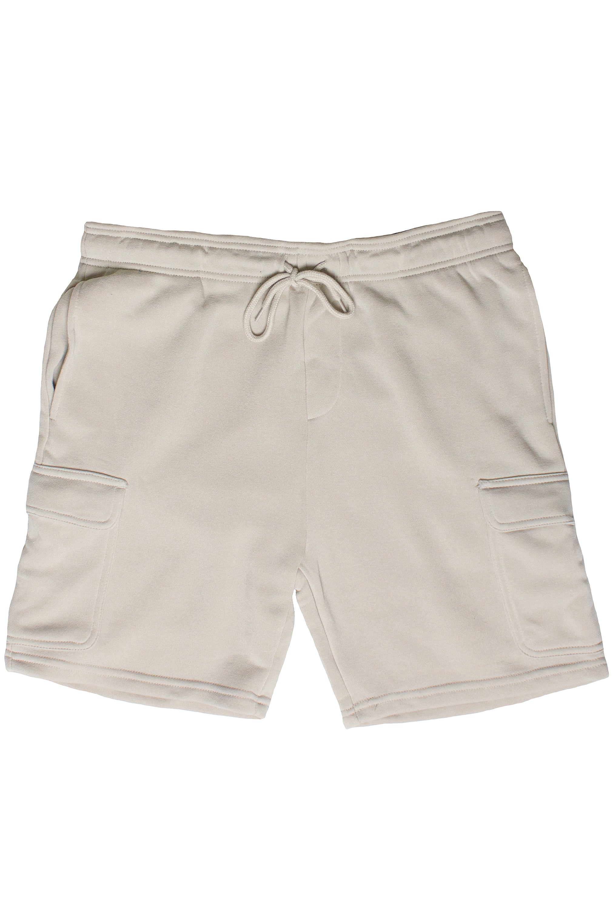Fleece Cargo Sweatshorts - Beige