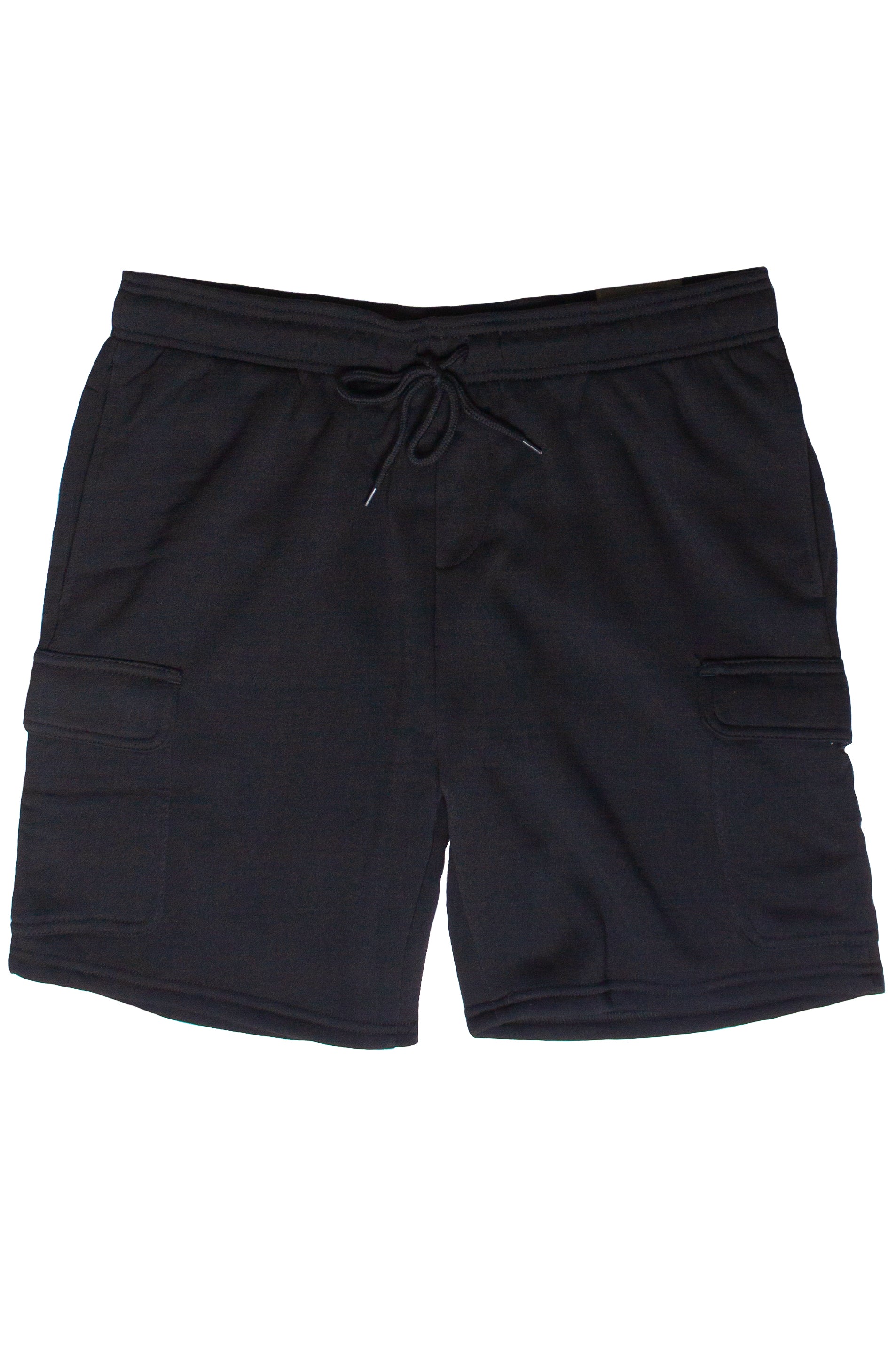 Fleece Cargo Sweatshorts - Black