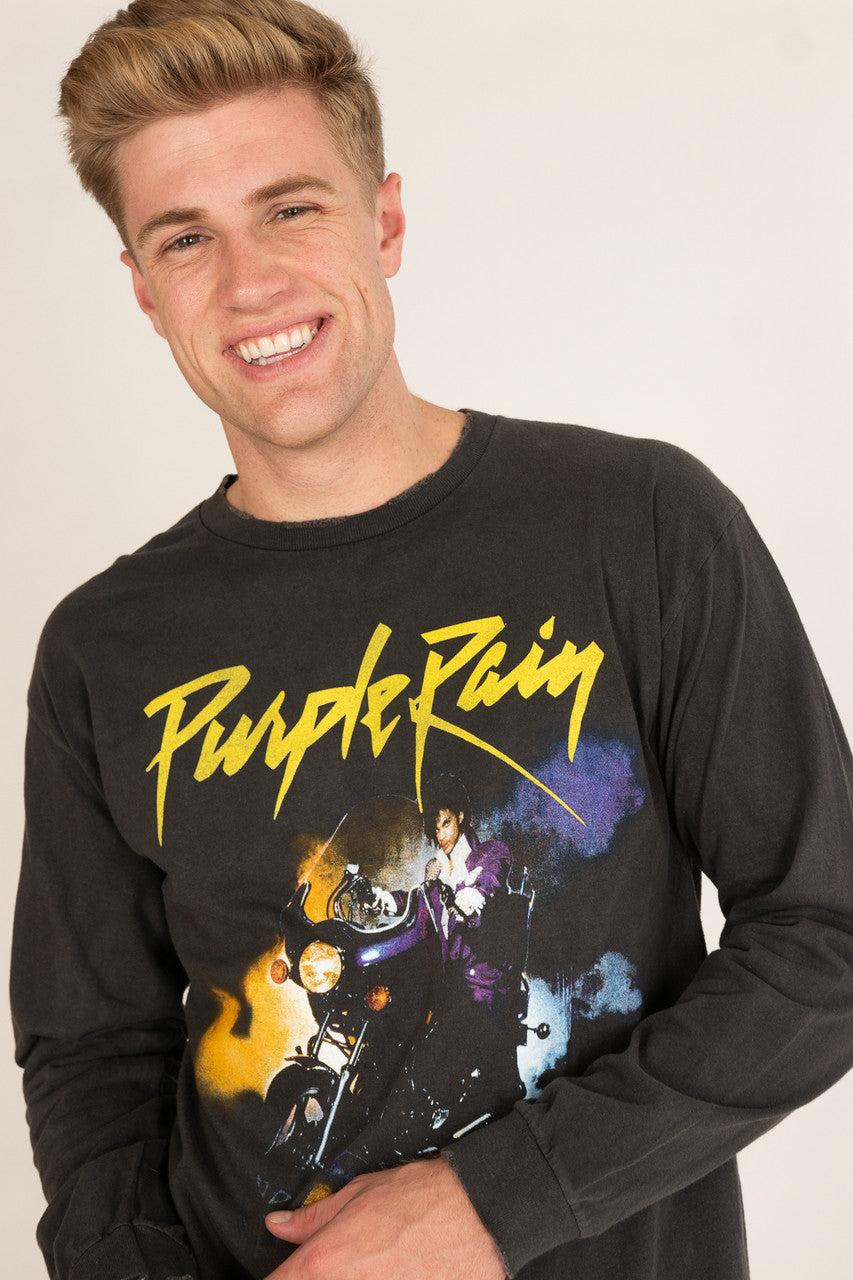 Long Sleeve Purple Rain Tee