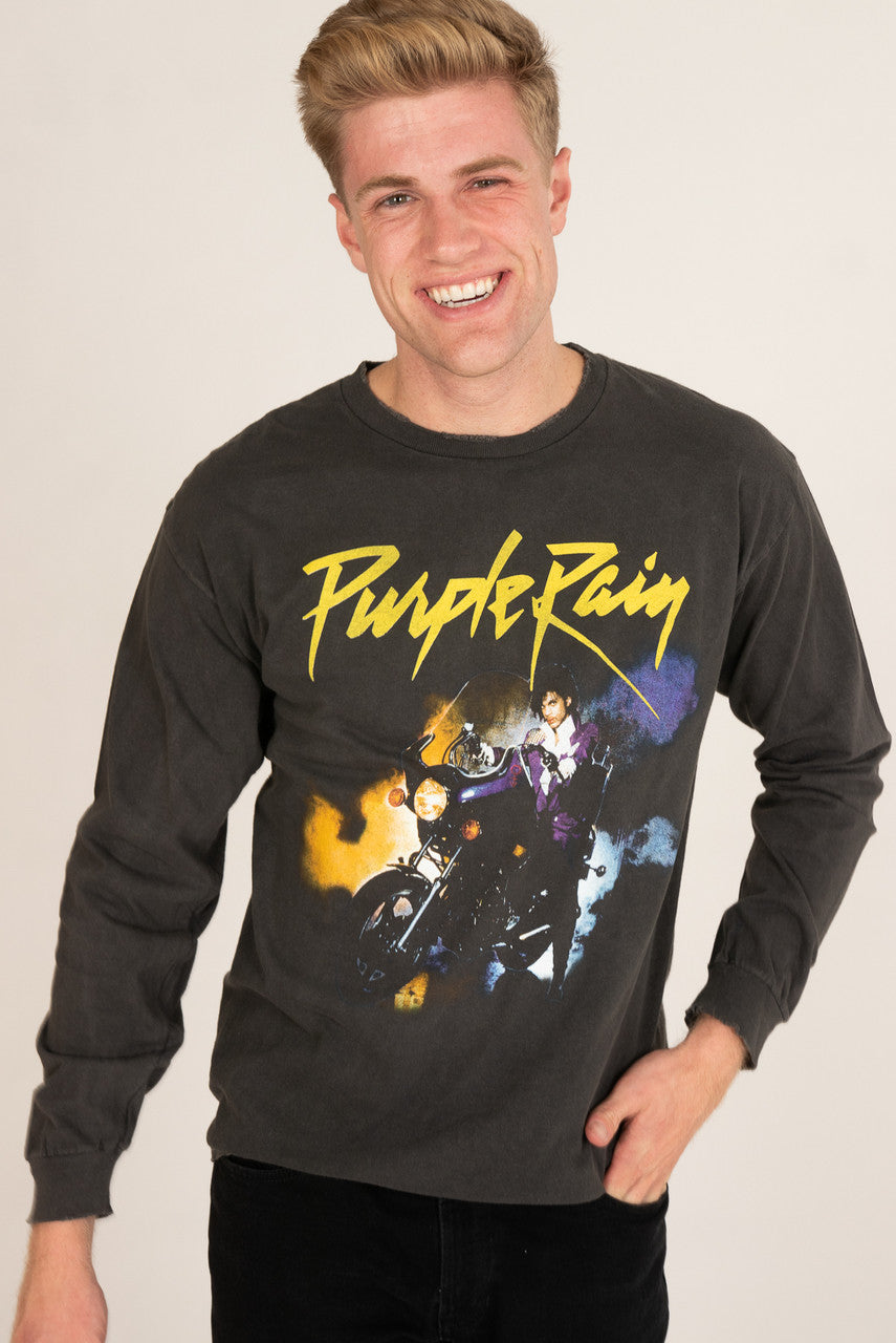 Long Sleeve Purple Rain Tee