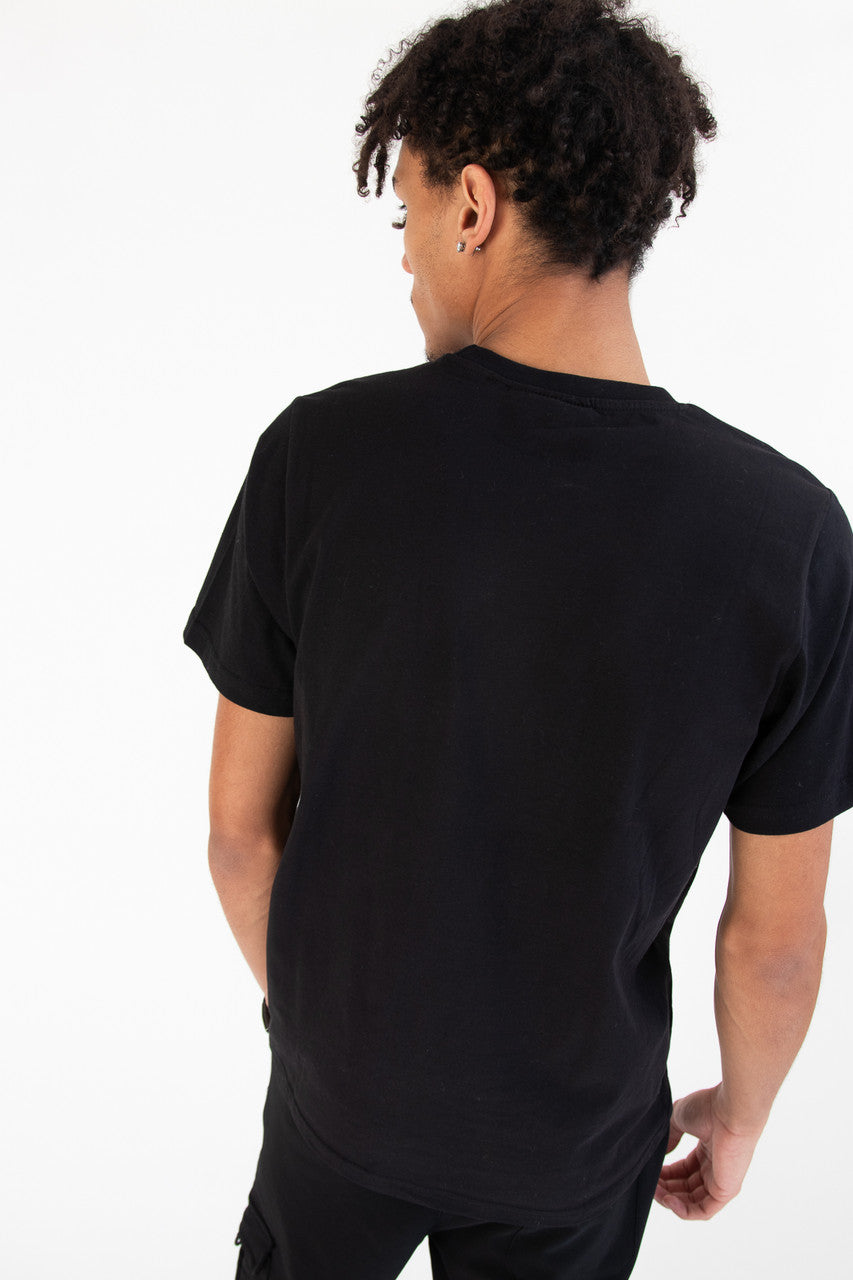 Laughing Skulls Tufted Applique T-Shirt