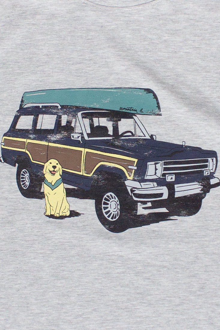 Outdoor Adventures Graphic T-Shirt - Blue/Wagon