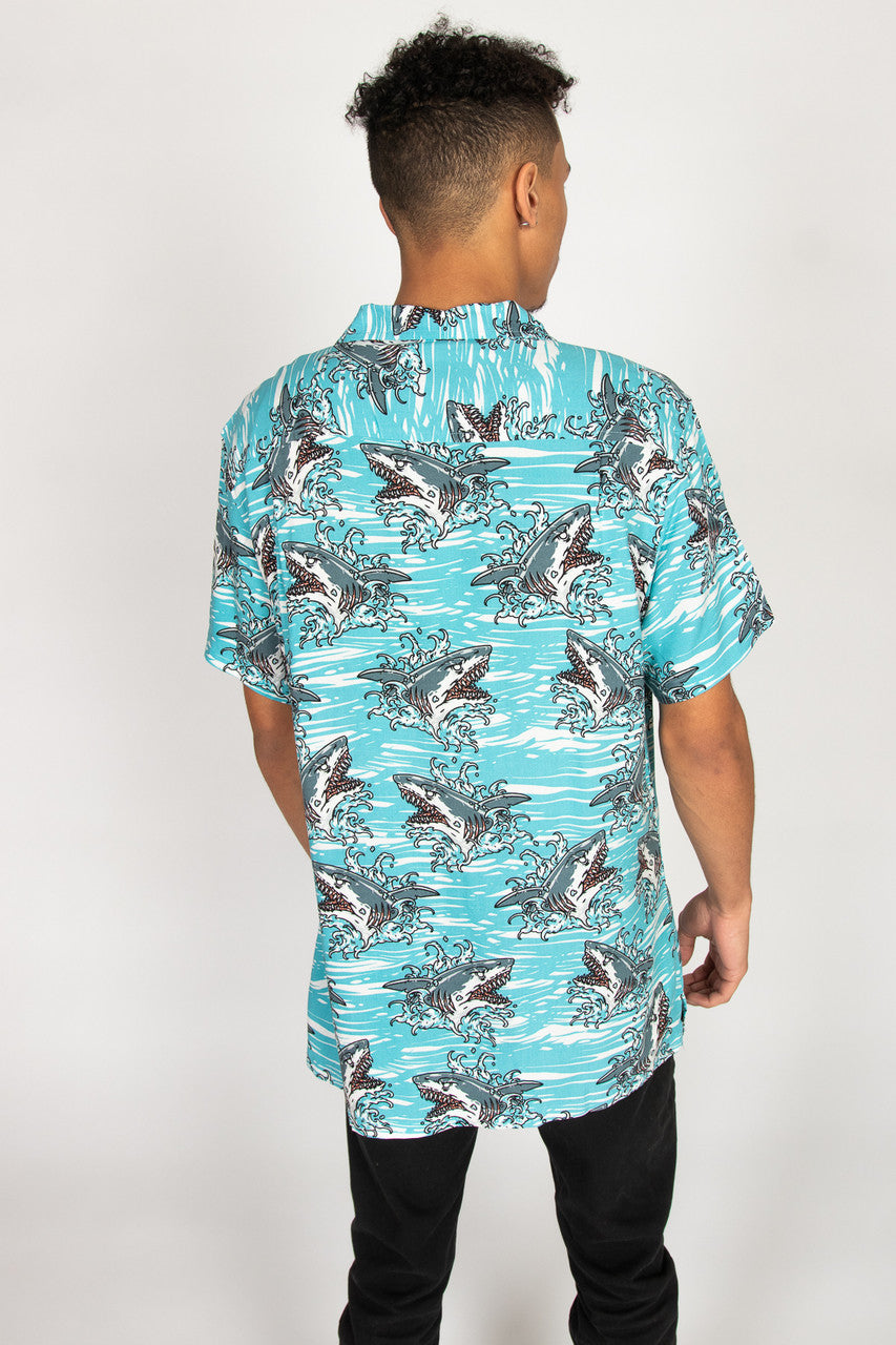 Shark Attack Button Up Shirt