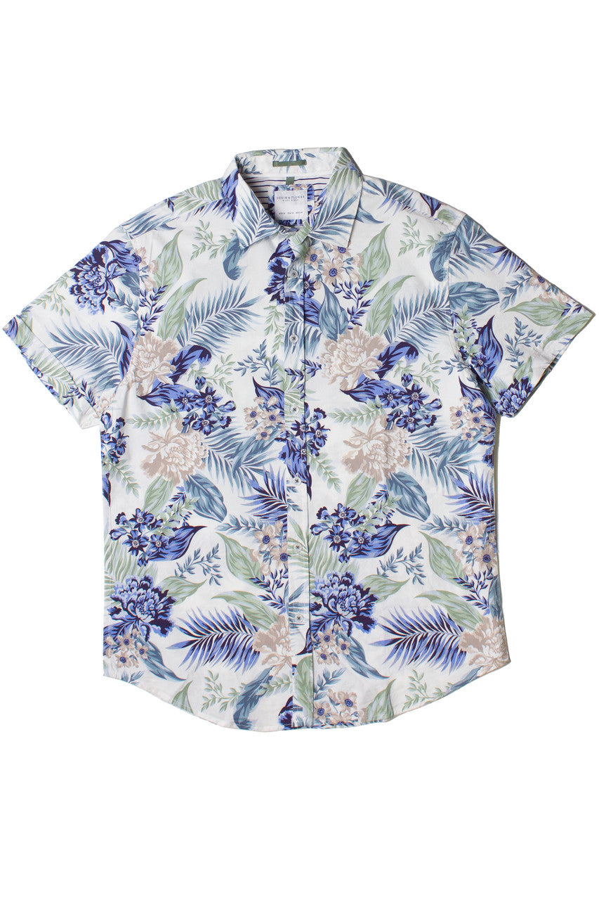 Muted Floral Palms Hawaiian Shirt
