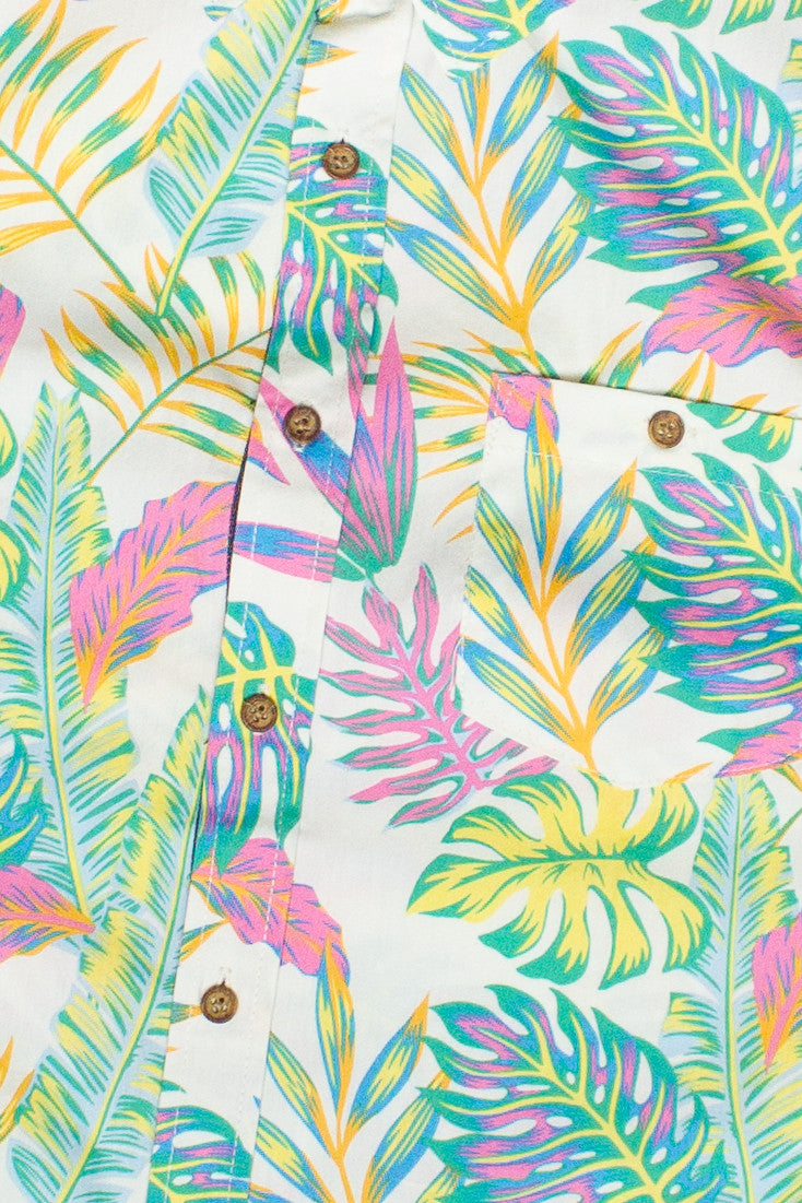 Neon Tropics Button Up Shirt