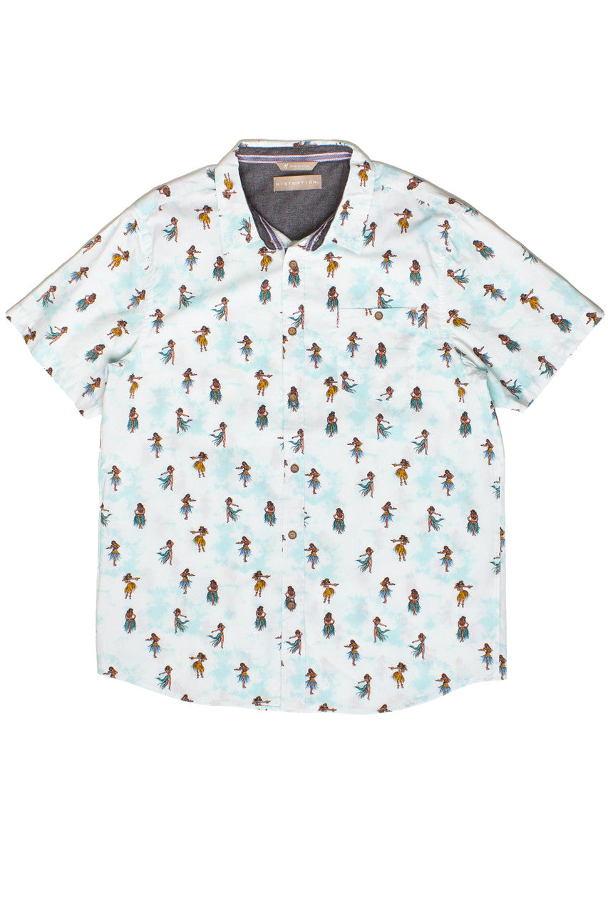 Hula Dancers Button Up Shirt