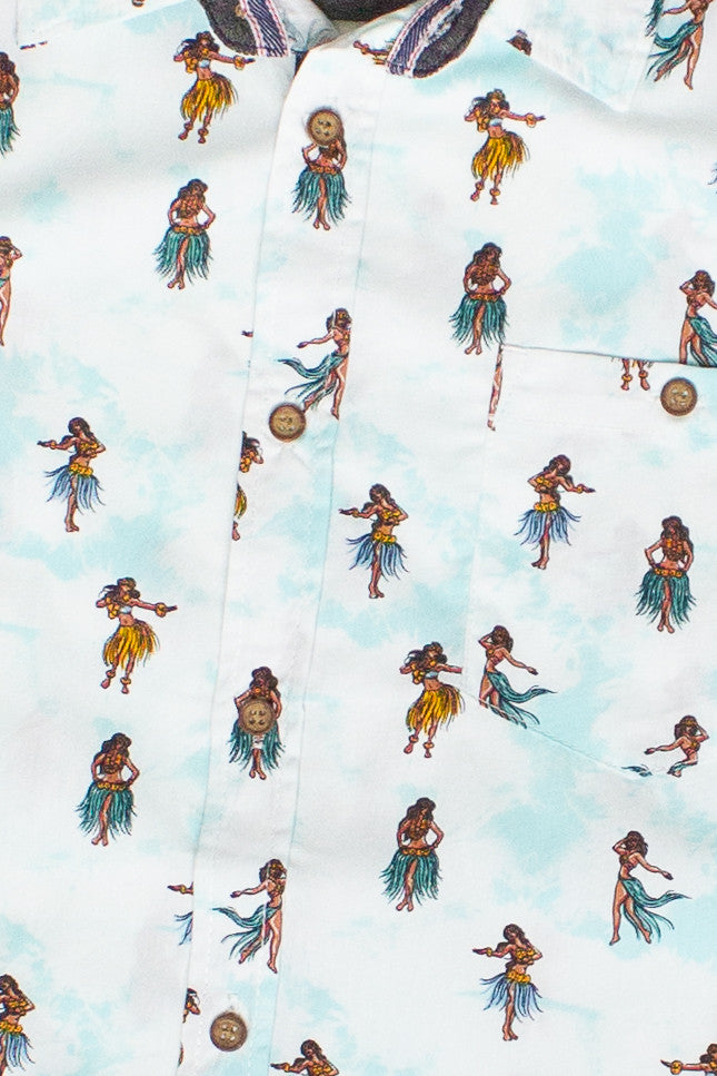 Hula Dancers Button Up Shirt