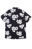 Hibiscus Black & White Hawaiian Shirt