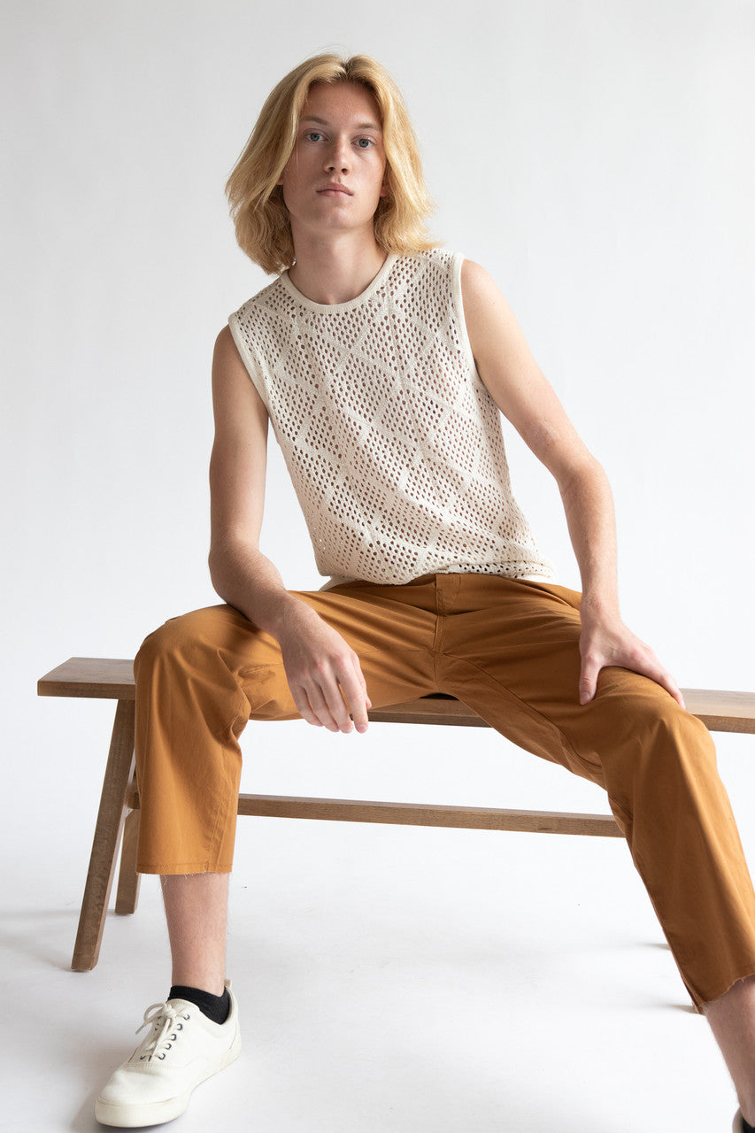 Diamond Crochet Sweater Vest