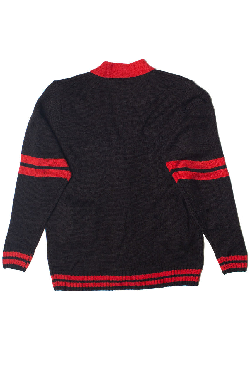 Embroidered Emblem Varsity Cardigan
