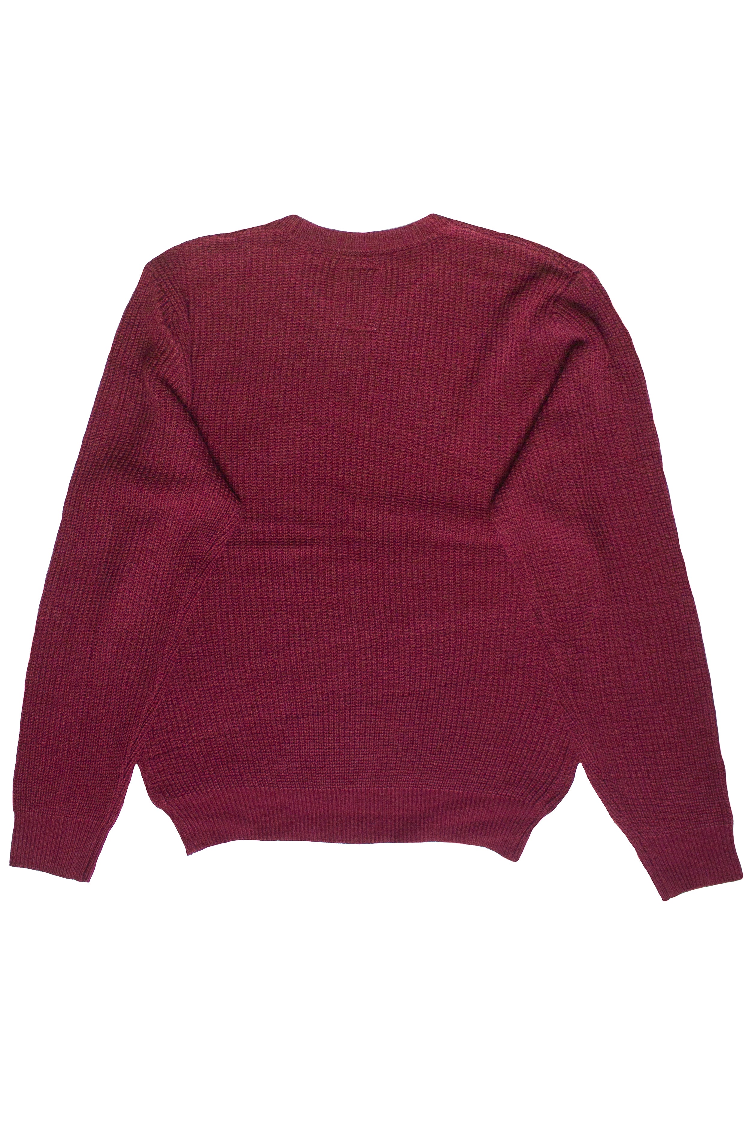 Shaker Knit Sweater - Burgundy
