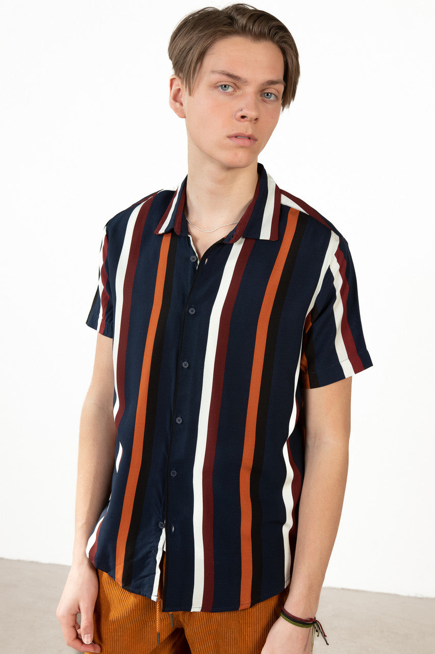 Midnight Autumn Button Up Shirt