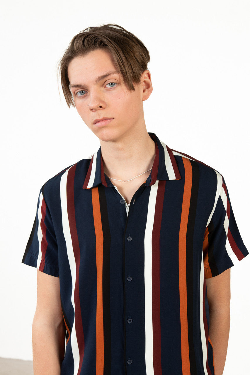 Midnight Autumn Button Up Shirt