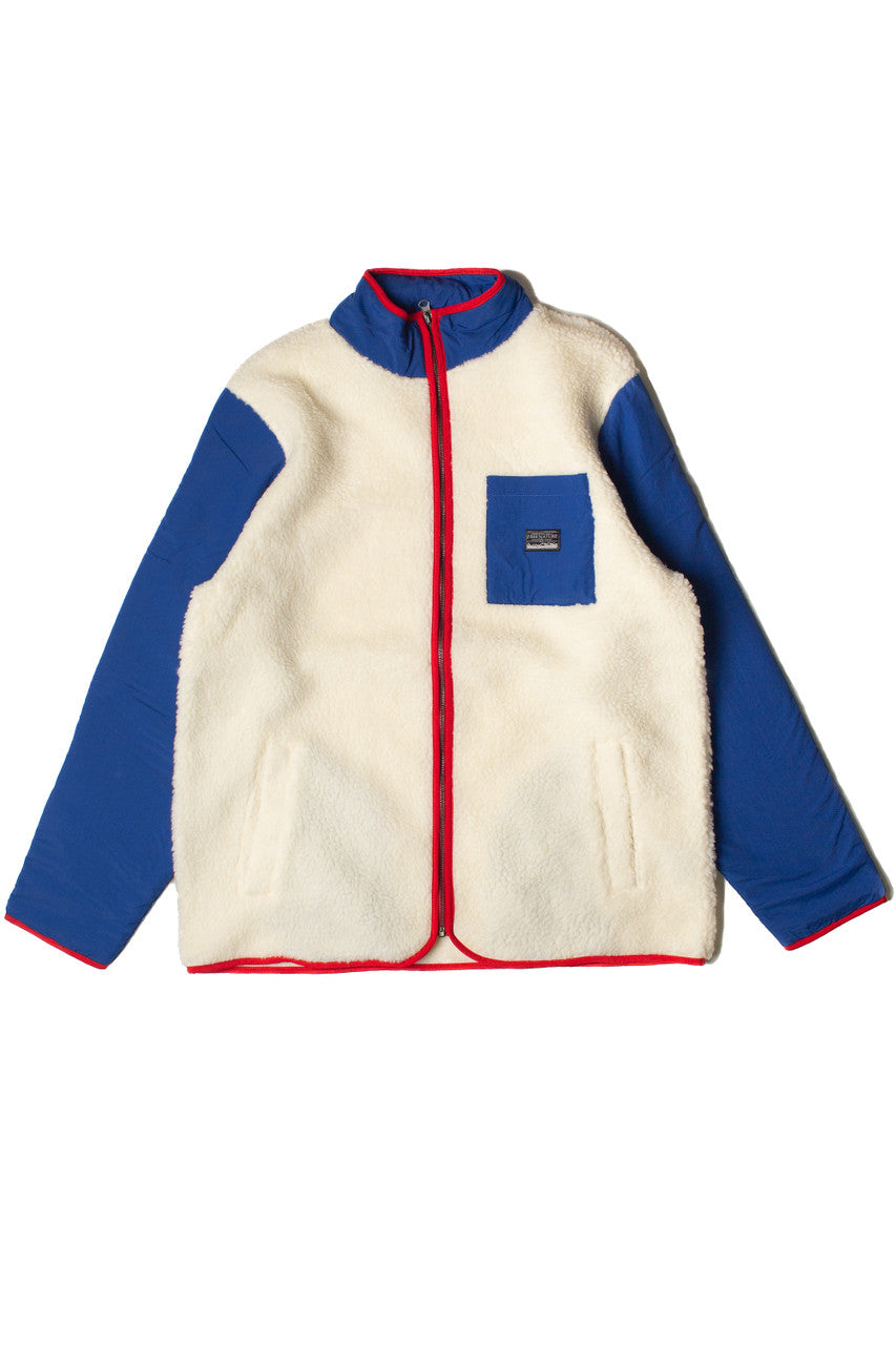 Colorblock Sherpa Nylon Jacket