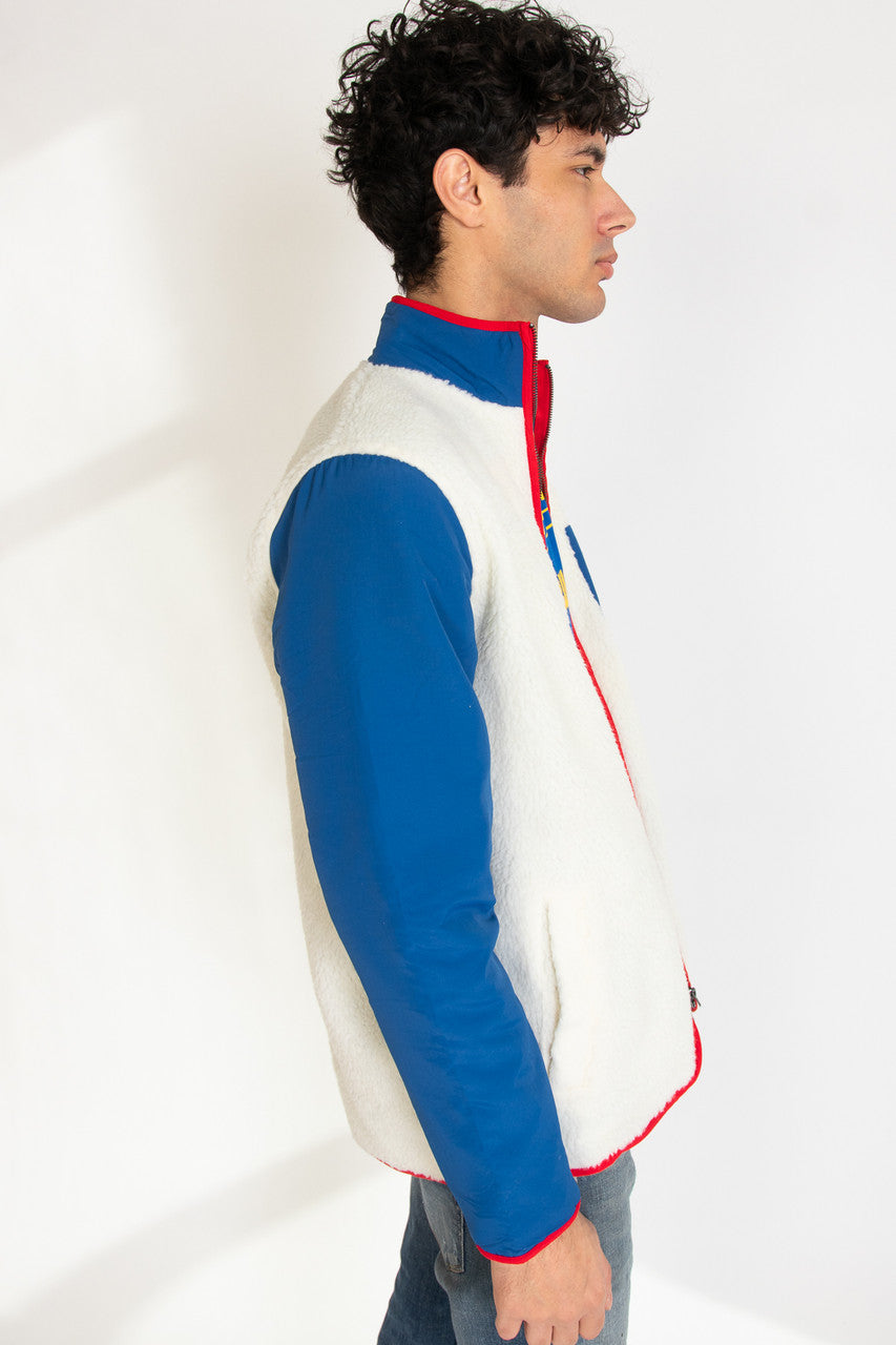 Colorblock Sherpa Nylon Jacket