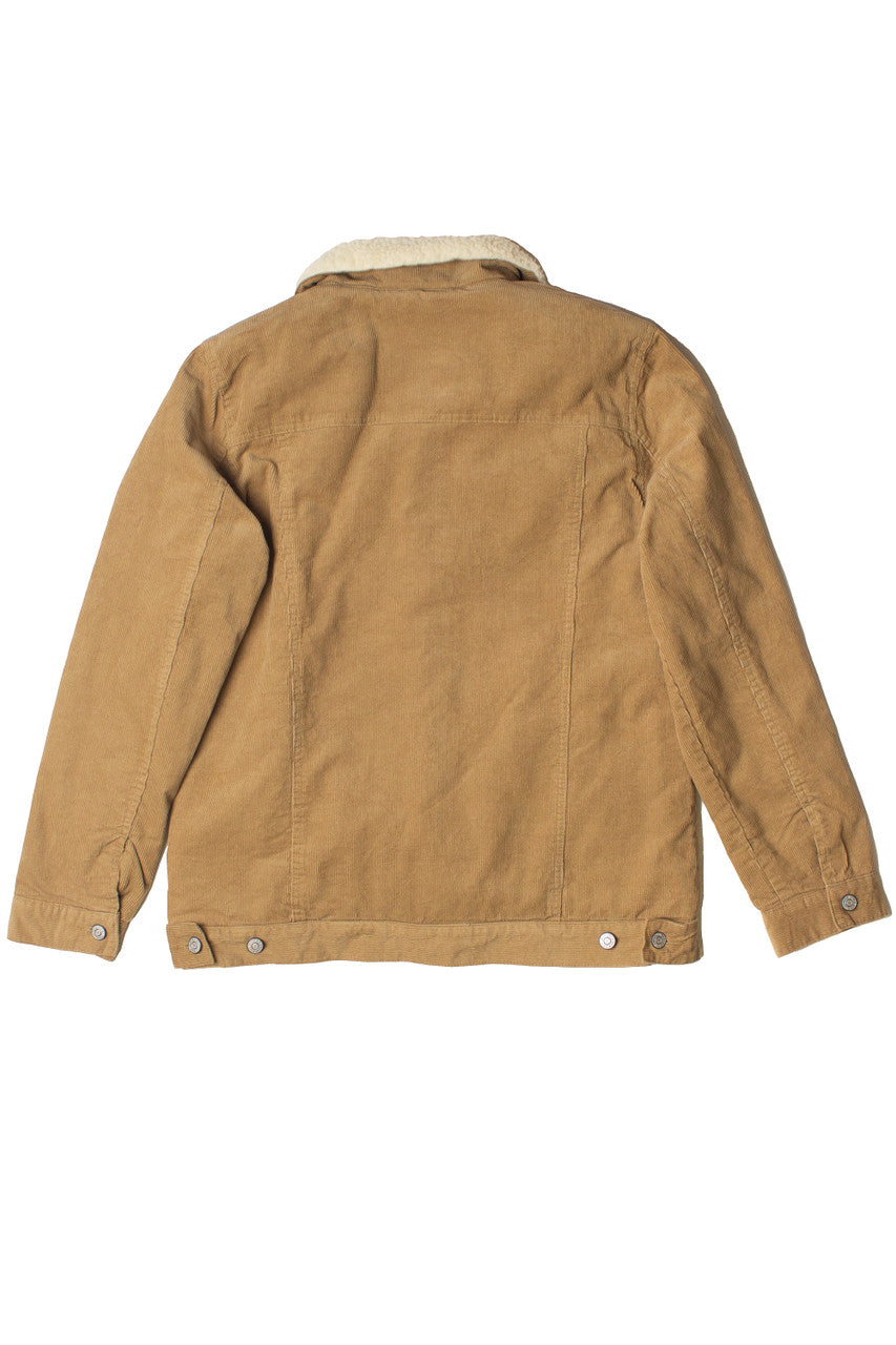 Corduroy Sherpa Lined Trucker Jacket
