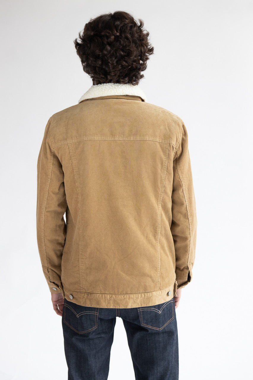 Corduroy Sherpa Lined Trucker Jacket