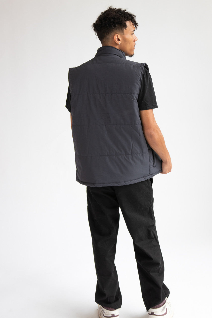 Buckle Pocket Puffer Vest