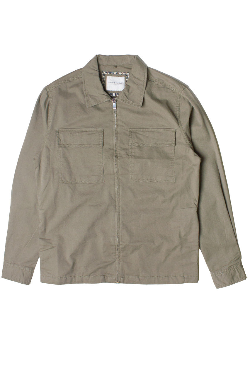 Forest Sage Lightweight Zip Up Jacket