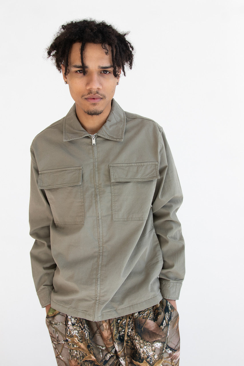 Forest Sage Lightweight Zip Up Jacket