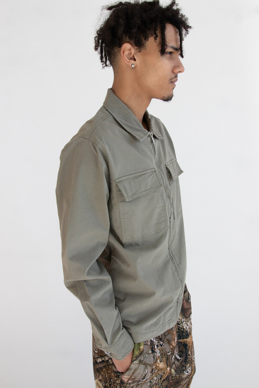Forest Sage Lightweight Zip Up Jacket