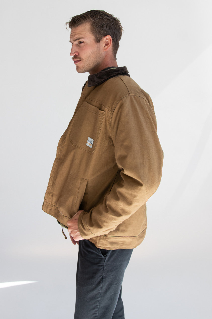 Sherpa Lined Canvas Work Jacket